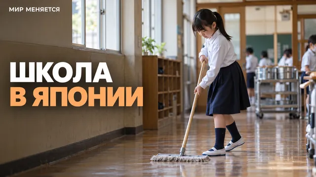 Почему в японской школе дети сами моют пол и раздают обед: это часть учёбы