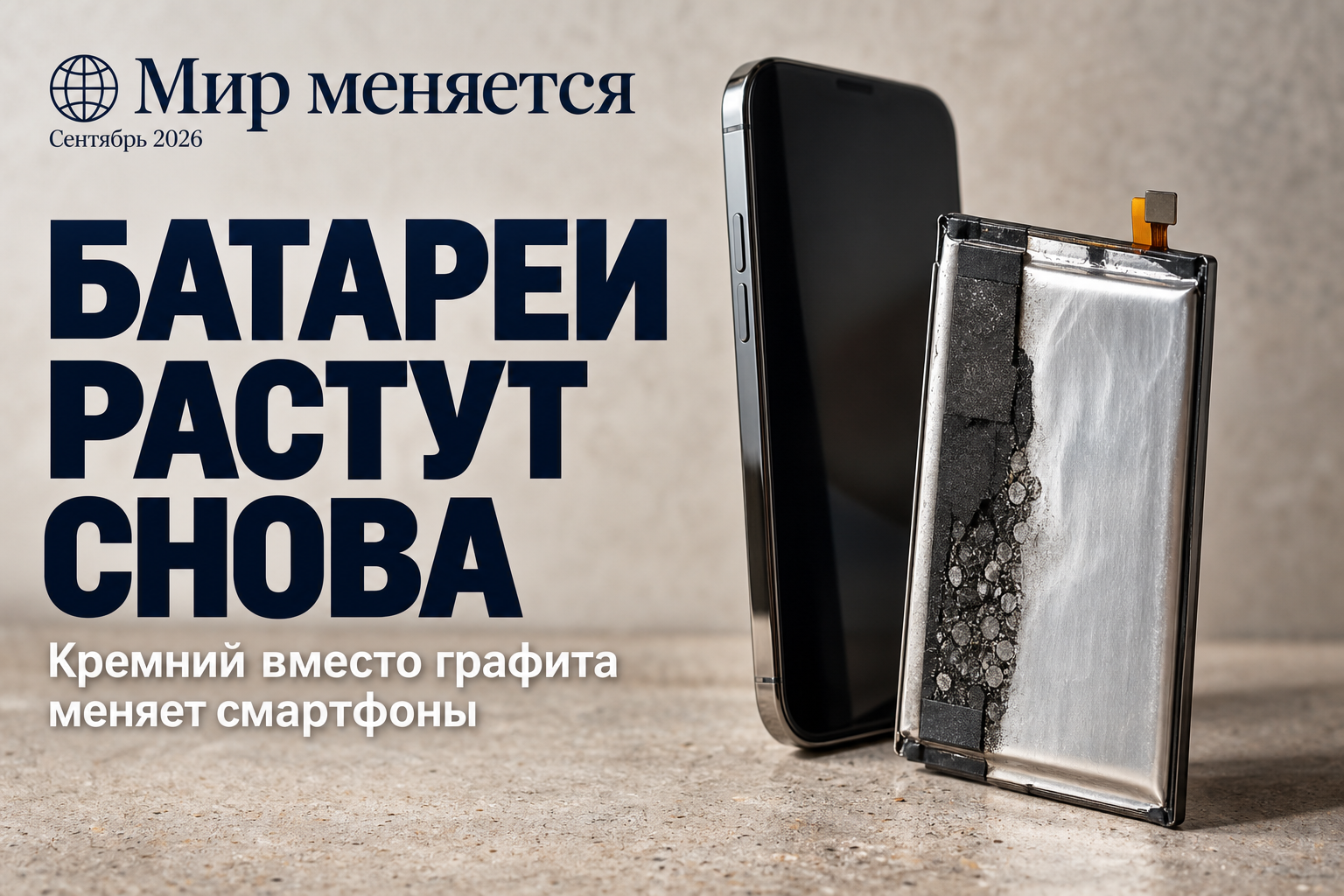 Почему смартфоны снова обзаводятся большими батареями — и при чём тут кремний