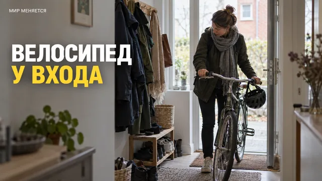 Почему датчане оставляют велосипеды у входа — и как освободить прихожую навсегда