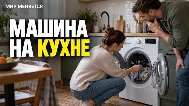 Почему стиральную машину ставят на кухне — и что стоит проверить дома