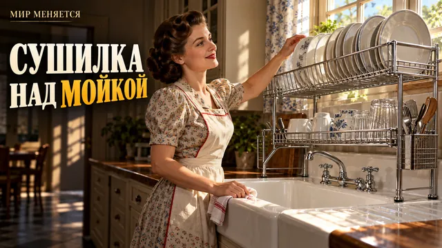 Сушилку над мойкой связывают не с Италией, а с Майю Гебхард и 1940-ми годами
