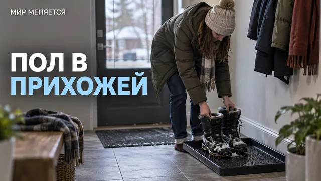 Почему в канадских прихожих кладут поддон для обуви и как сберечь пол зимой