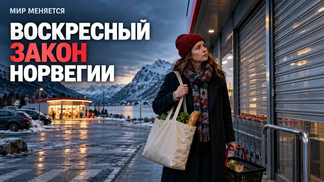 Почему в Норвегии закрыты супермаркеты по воскресеньям — и где купить продукты