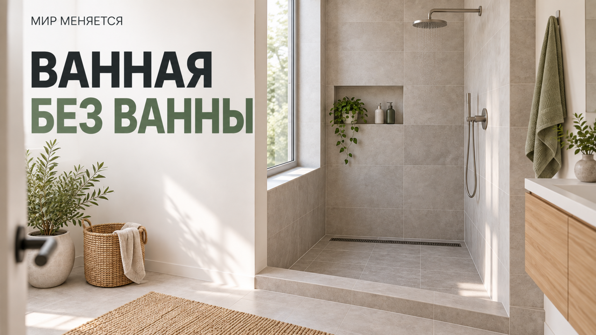 Почему в южнокорейских ванных пол ниже и нет шторки — и что из этого стоит перенять